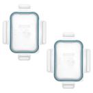 Tampa Snapware 8602-PC transparente com vedação verde zimbro Tampa Snapware 8602-PC transparente com vedação verde zimbro