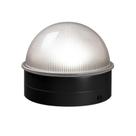 Tampa Solar para Poste Classy Caps CH2233B Preta com Luz LED Branca Tampa Solar para Poste Classy Caps CH2233B Preta com Luz LED Branca