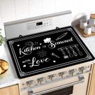 Tampa superior do fogão BZFJZG Kitchen Seasoned w/ Love Electric Stove Tampa superior do fogão BZFJZG Kitchen Seasoned w/ Love Electric Stove