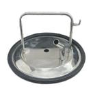 Tampa Tarro Inox 40l 1 Entrada leite + junta (Completa)