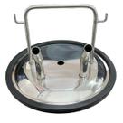 Tampa Tarro Inox 40l 2 Entradas leite+1 junta (Completa)