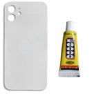 Tampa Traseira De Vidro Para ip 11 Branco Cola 3ml