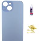 Tampa Traseira De Vidro Para iPhone 15 Azul + Cola 3ml