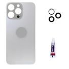 Tampa Traseira De Vidro Para iPhone 16 Pro Branca + Cola 3ml + Lente Tampa Traseira De Vidro Para iPhone 16 Pro Branca + Cola 3ml + Lente