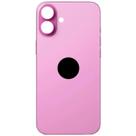 Tampa Traseira De Vidro Para iPhone 16 Rosa