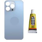 Tampa Traseira Para ip 13 Pro Mx Azul Cola 3ml