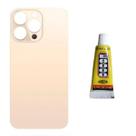 Tampa Traseira Para ip 13 Pro Mx Dourado Cola 3ml