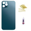 Tampa Traseira Para Iphone 12 Pro Azul + Cola 3ml + Lente