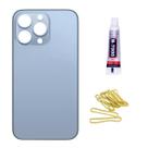 Tampa Traseira Para Iphone 13 Pro Azul + Cola 3 ml