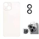 Tampa Traseira Para iPhone 14 Branco + Lente Câmera + Película Câmera
