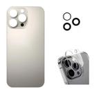 Tampa Traseira Para iPhone 16 Pro Titanium + Lente + Película Câmera Tampa Traseira Para iPhone 16 Pro Titanium + Lente + Película Câmera