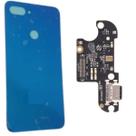 Tampa Traseira Para Mi 8 Lite Azul + Placa De Carga Tampa Traseira Para Mi 8 Lite Azul + Placa De Carga