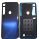 Tampa Traseira Para Moto G8 Plus Azul