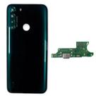 Tampa Traseira Para Moto One Fusion Verde + Placa de Carga