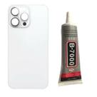 Tampa Traseira Vidro Para ip 13 Pro Mx Branco Cola