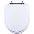 Tampa Vaso Sanitário Madeira Laqueada Level Branco para bacia Deca