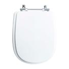 Tampa Vaso Sanitário Madeira Laqueada Paris Branco para bacia Ideal Standard