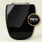 Tampa Vaso Sanitário Monte Carlo Deca MDF Laqueado Preto Tampa Vaso Sanitário Monte Carlo Deca MDF Laqueado Preto