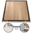 Tampão 90 x 90 CM Rebaixado Articulado Grelha Invisível Casa Máquinas Piscinas 371905 Marrom GDA