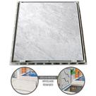 Tampão 90 x 90 CM Rebaixado Articulado Grelha Invisível p/ Casa Máquinas Piscinas 371903 Cinza GDA
