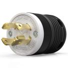 Tampão de bloqueio ELEGRP NEMA L14-30P 30A 125/250V 3P 4W Preto
