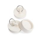 Tampão de ralo de borracha Phivan, kit com 3 unidades, 1,5 polegada, branco