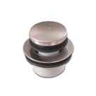 Tampão de ralo para banheira CalcMetal Tip-Toe em níquel acetinado