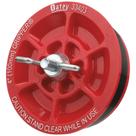Tampão plástico Oatey 33403 de 10 cm com parafuso galvanizado