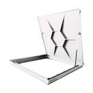 Tampão Tampa Casa De Maquina 80x80 Com Rebaixo Para Piso Aluminio Branco
