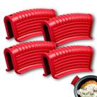 Tampas de alça de panela EVAHOM Silicone para fritar frigideira de ferro fundido