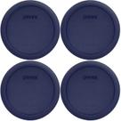 Tampas de armazenamento de alimentos Pyrex 7201-PC 4 xícaras azuis redondas x4