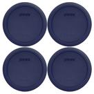 Tampas de armazenamento de alimentos Pyrex 7201-PC 4 xícaras de plástico azul x4