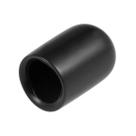 Tampas de borracha uxcell 200 unidades de vinil ID de 8 mm, preto Tampas de borracha uxcell 200 unidades de vinil ID de 8 mm, preto