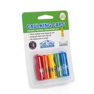 Tampas de calafetagem Tool Time, vinil multicolorido, pacote com 5 Tampas de calafetagem Tool Time, vinil multicolorido, pacote com 5
