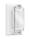 Tampas de interruptores magnéticos ILIVABLE, pacote com 8 unidades, Clear Rocker Guard