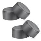 Tampas de rolamento BOXOB, pacote com 4, borracha cinza de 50,4 mm para reboque