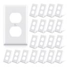 Tampas de saída: Receptáculo duplex ELEGRP, placas de parede de 1 gangue