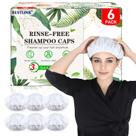 Tampas de shampoo BestLink No Rinse Waterless, pacote com 6 unidades para idosos Tampas de shampoo BestLink No Rinse Waterless, pacote com 6 unidades para idosos