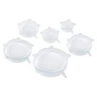 Tampas de silicone com 6 peças