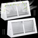 Tampas de ventilação de rodapé Yaocom Steel 30x15cm com amortecedor de 2 peças