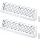Tampas de ventilação para registro de rodapé Blulu, placa de aço de 15 cm, branca