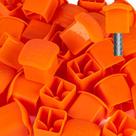 Tampas de vergalhão Sukh Reber Cap Cover de plástico laranja 60 unidades