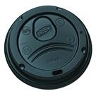 Tampas de xícara de café Dixie Dome 300-500 ml pretas 1000 unidades