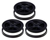 Tampas Gamma2 5.0 Seal Kit com 3 Unidades para Baldes Pretas Herméticas