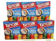 Tampas para Conserva Tattler E-Z Seal 3 Dúzias Boca Normal + Boca Larga