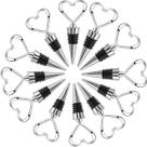 Tampas para garrafas de vinho WAYTOSUC Lovely Heart Silver 24 unidades
