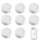 Tampas para Mamadeira Dotshnk 8 Peças Antivazamento Brancas 6 x 6 x 2 cm