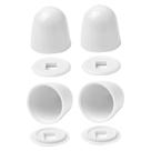 Tampas para Parafusos de Vaso Sanitário Jwodo, Kit com 4, Plástico, 3,7 cm, Branco Tampas para Parafusos de Vaso Sanitário Jwodo, Kit com 4, Plástico, 3,7 cm, Branco