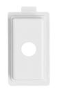 Tampo com 1 furo diâmetro 9,5mm cor branco