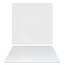 Tampo De Mesa Em Madeira Mdf Branco Quadrado 60cm X 15mm